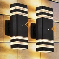 DASTOR 2 Pack Dusk to Dawn Outdoor Wall Lights