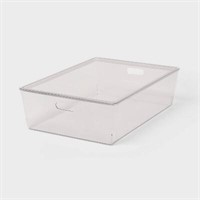 26L Clear Bin with Lid - Brightroom