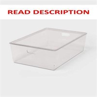 26L Clear Bin with Lid - Brightroom