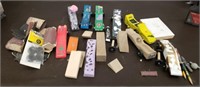 Box of Pinewood Derby Cars, Parts & Supplies