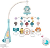 Eners Baby Musical Crib Mobile with Night Light
