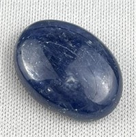 18.68Ct Oval Blue Kyanite Cabochon