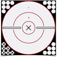 Birchwood Casey 12" White/black X Bullseye Target
