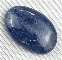17.75Ct Oval Blue Kyanite Cabochon