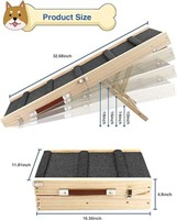 Dog Ramps, Adjustable Wooden Pet Stairs