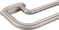 Nickel Double Curtain Rod 28-48  3/4&5/8 In.