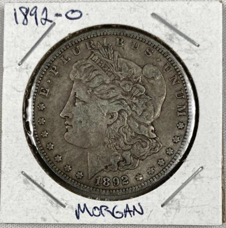 1892-O Morgan Silver Dollar, US $1 Coin