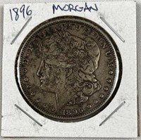 1896 Morgan Silver Dollar, US $1 Coin