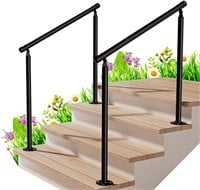 2 Pack Handrails for Outdoor Steps 3 Step Stair