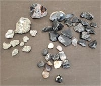 Lot of Pyrite, Obsidian & More