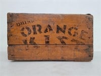 Orange Kist Wood Beverage Crate