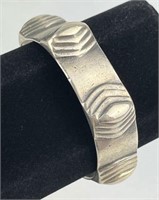 925 Silver Pyramid Cuff Bracelet
