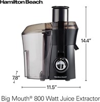 Hamilton Beach Juicer Machine, Big Mouth Large 3