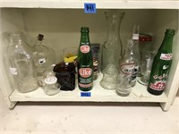 Various Vintage Glass Bottles and More