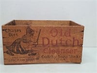 Old Dutch Cleaner Wooden Crate