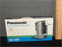 Vintage Panosonic Mini Cassette Recorder Org. Box