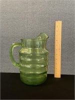 Vintage Green Water Pitcher 1940's