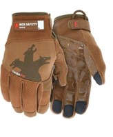 Mcr Safety Multi-task Cable Channel Brown Gloves