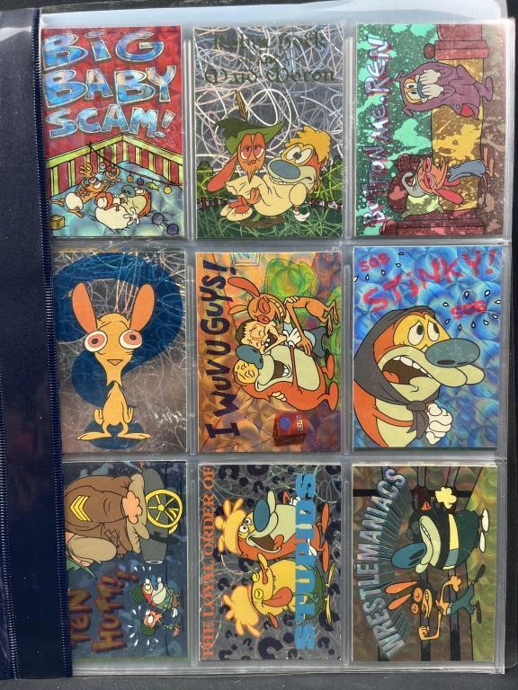 1993 Ren & Stimpy Nickelodeon Hologram Card Set