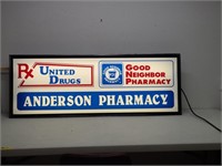 Anderson Pharmacy Light Up Sign