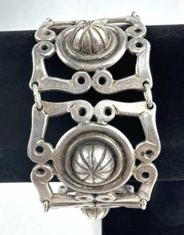 925 Silver Unique Gothic Style Bracelet