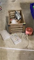 Small tackle organizers, fan untested, shop light