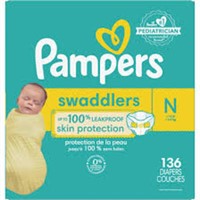 PAMPERS Swaddlers Newborn Diapers  - 136 Count