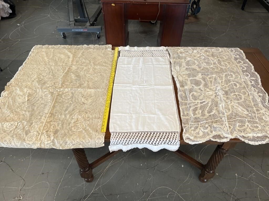 3 Antique Tablecloths
