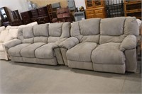 UPHOLSTERED COUCH RECLINER WITH LOVESEAT RECLINER