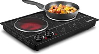 CUSIMAX Double Burner Hot Plate for Cooking