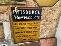 Pittsburgh Paint Products Metal Sign