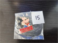 Disney Coca Cola Pin Mickey Mouse Blue Suite