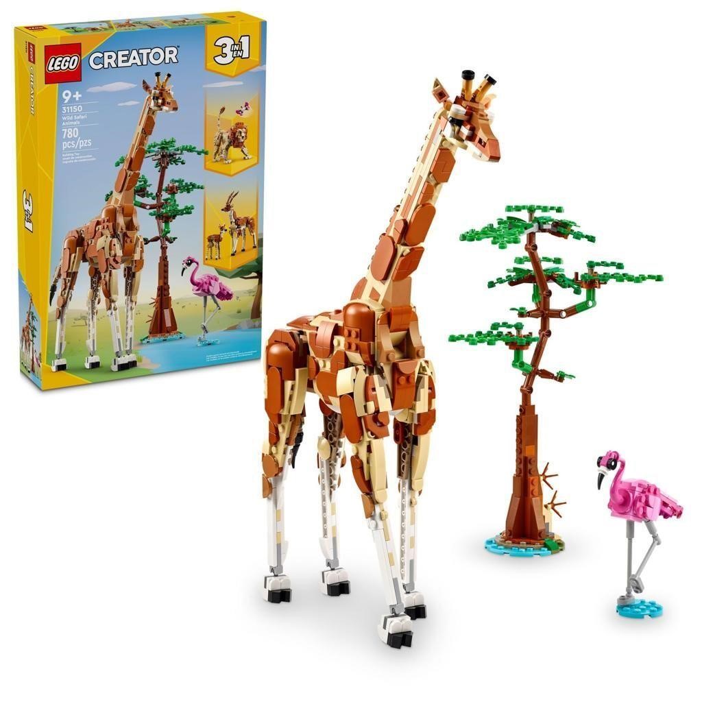 LEGO Creator 3 in 1 Wild Safari Animals,