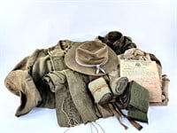 WW1 Military Uniform and Discharge Papers
