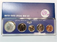 Uncirculated 1967 special mint set with silver