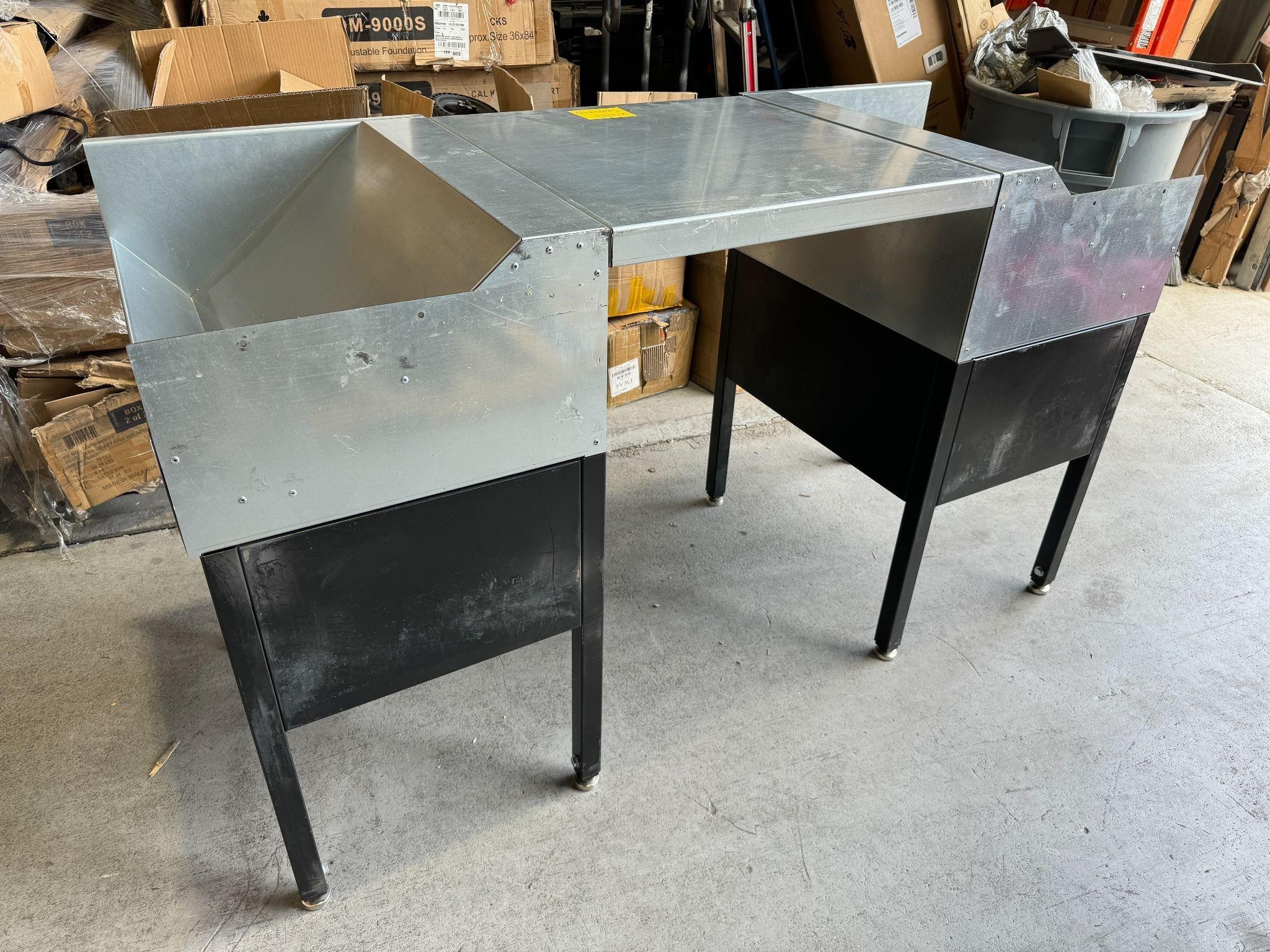 Work Station Table in Stainless Steel 65x 27x 35in