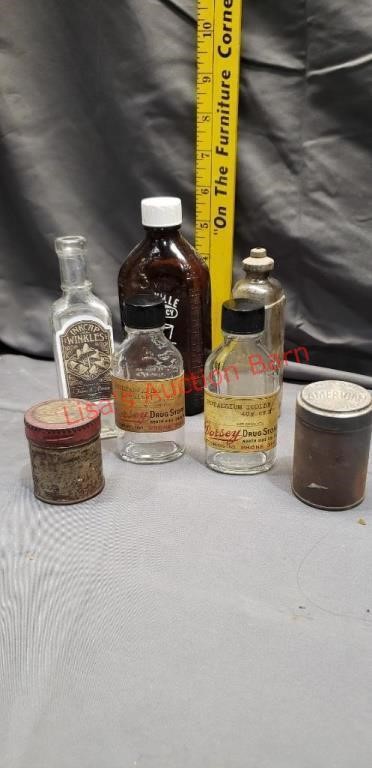 Old bottles and tins