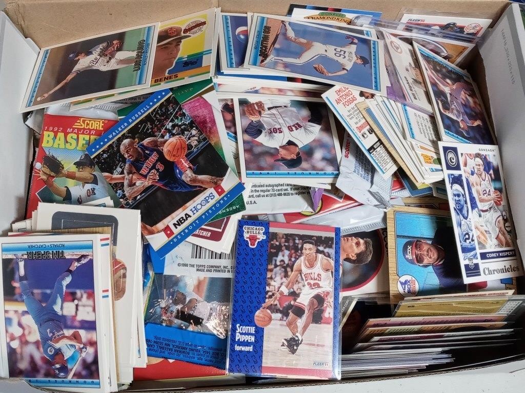 FULL shoe box of sports cards