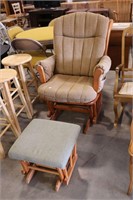 GLIDER CHAIR WITH FOOT STOOL
