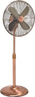 DecoBREEZE Pedestal Fan 16" Brushed Copper
