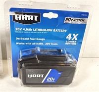 NEW Hart 20V 4amp Lithium-Ion Battery