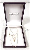 AUTHENTIC Michael Hill 10K Gold Necklace w/Box