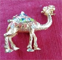 Absolutely darling bejeweled camel with a secret
