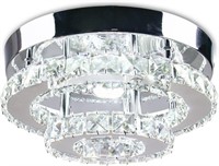 Cainjiazh Mini Chandelier LED Crystal Ceiling