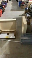 Fly tying table, desk organizers, drawers