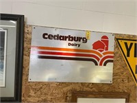 Cedarburg Dairy Porcelain Sign