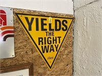 Farmers Yield The Right Way Sign