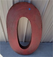 3 Foot Metal Letter (O)