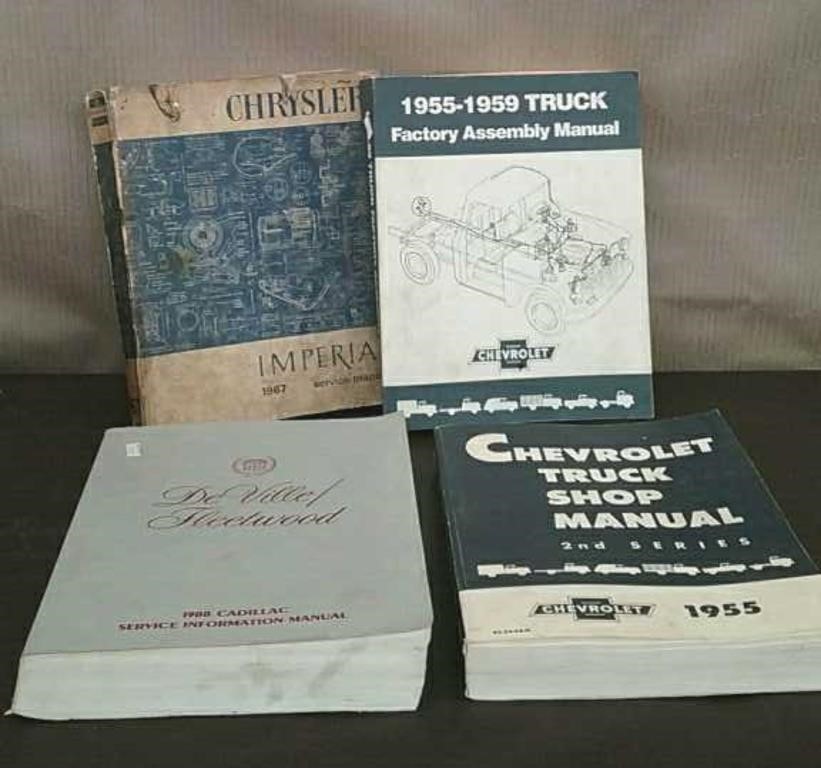 Box-4 Vintage Shop Manuals, Chevrolet, Chrysler,