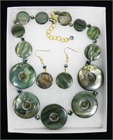 21" Abalone shell necklace with 2" extender and